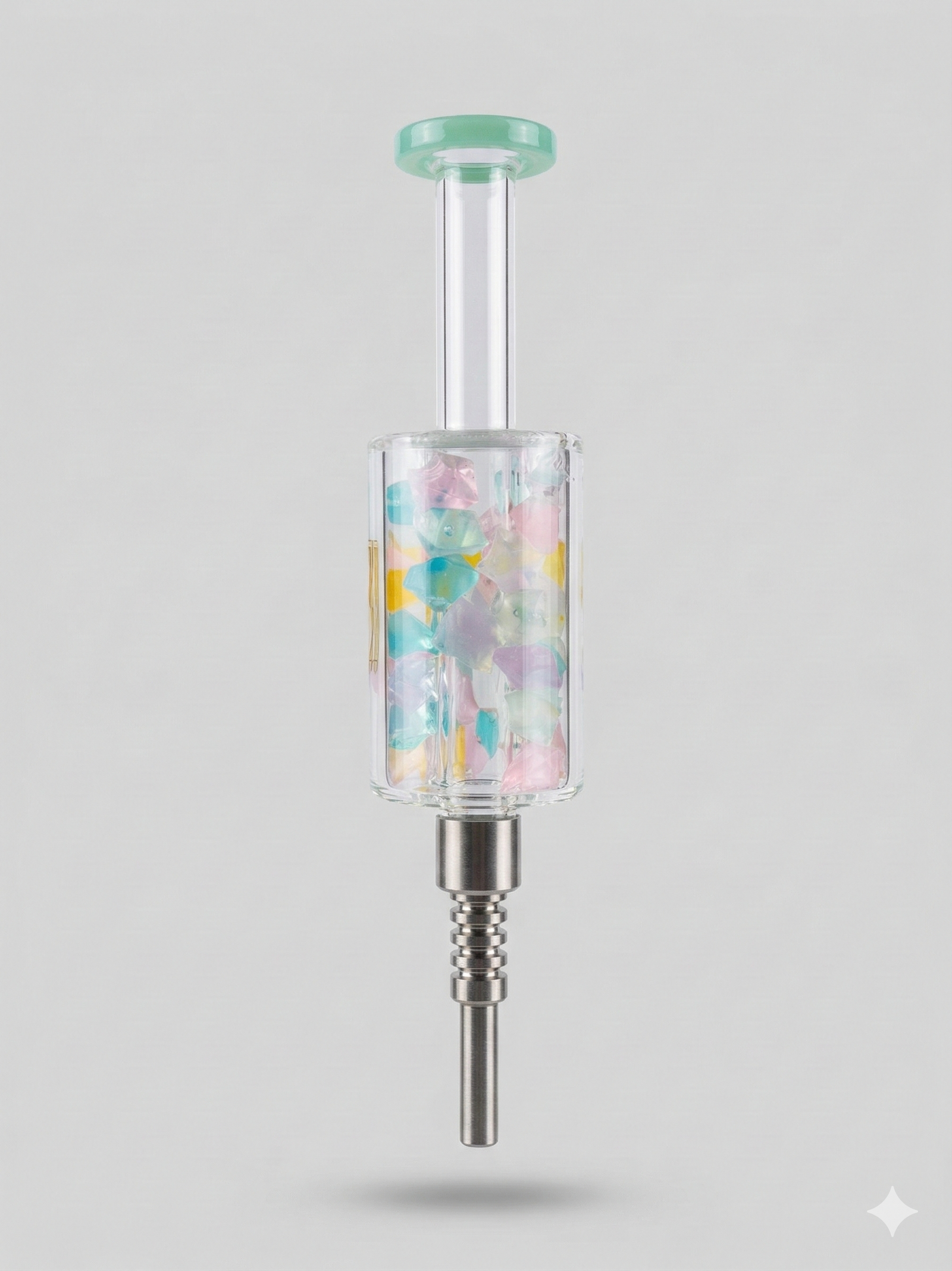 6B04 6B GLASS 3D MARBLE STRAW image 2