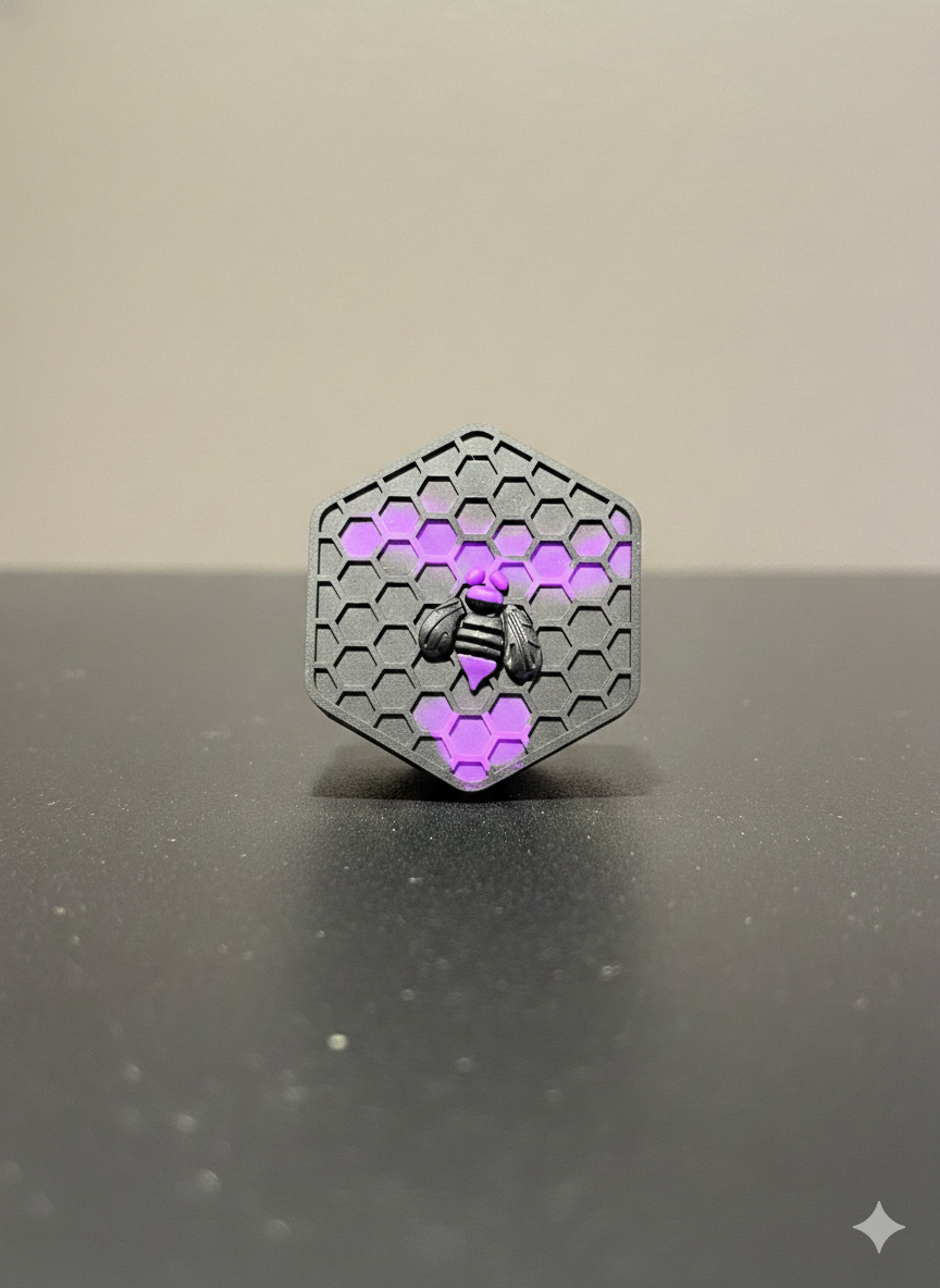 SC00 SILLICON BEE JAR - PURPLE image