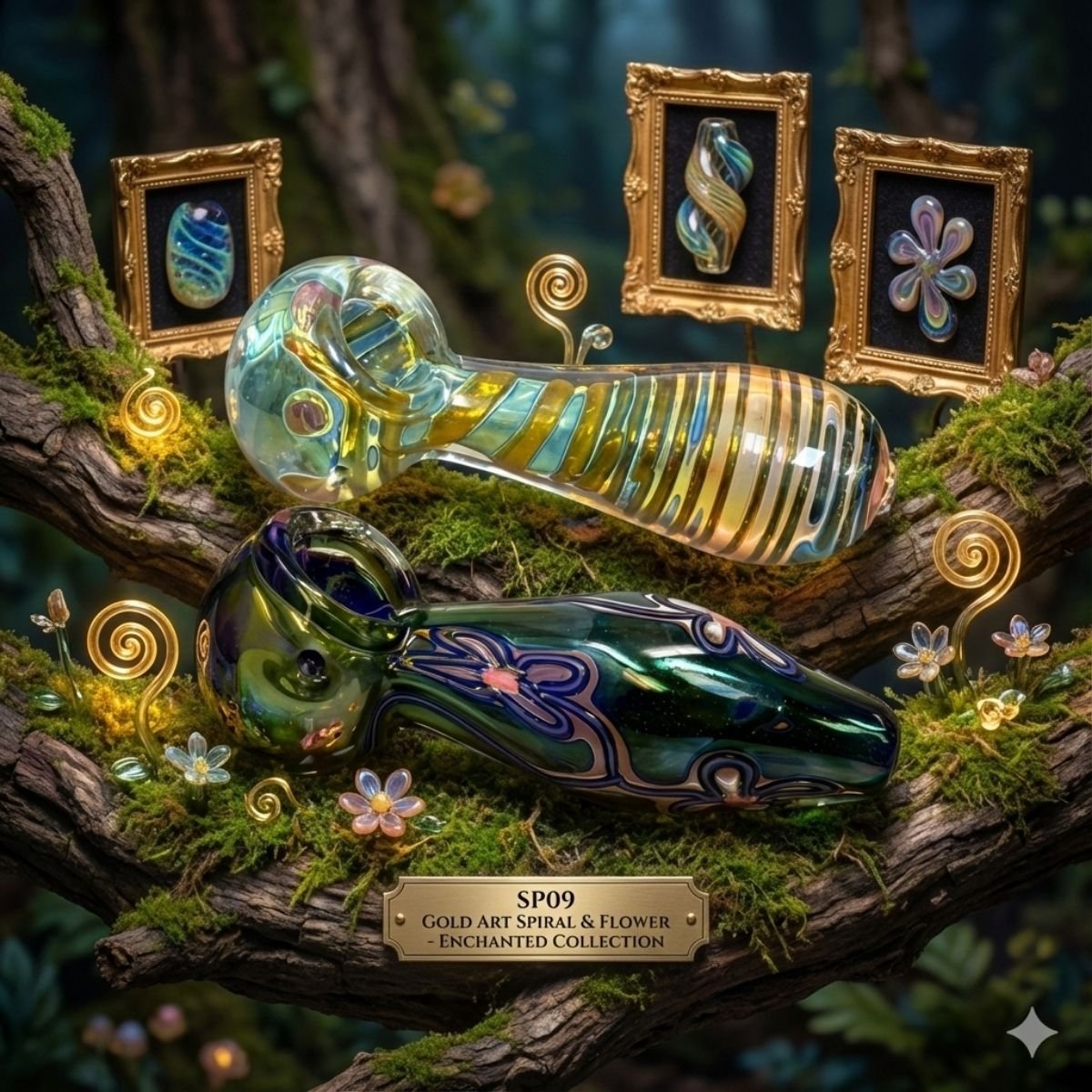 SP09 GOLD ART SPIRAL&amp;FLORAL image 0