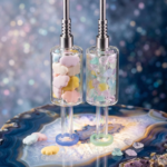 6B04 6B GLASS 3D MARBLE STRAW